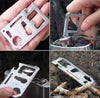 Multi-functional Blade Camping Car Life-saving Card