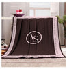 Solid Throw Thick Travel Car Camping Blanket